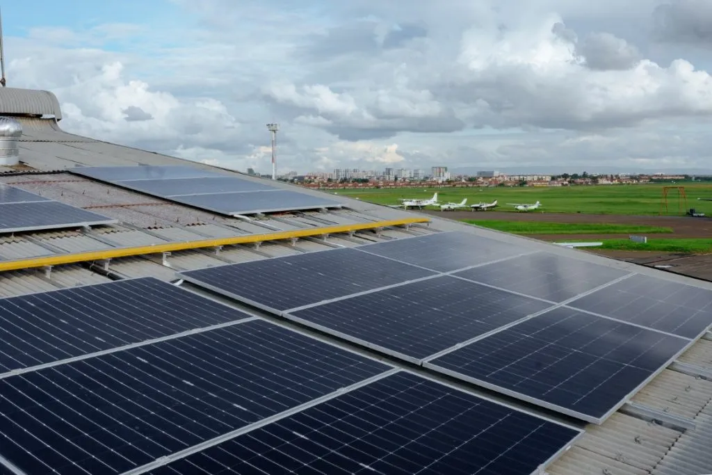 Powering Aviation with Solar Installation on an Airline Company